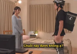 Cô gái chân dài creampie không được bảo vệ nửa vời